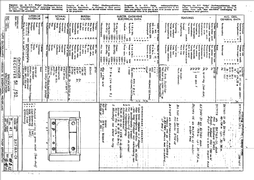 BX716X /01 /51; Philips; Eindhoven (ID = 43341) Radio