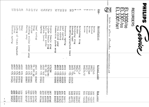 Cassetten-Recorder EL3301 /00 /00T; Philips; Eindhoven (ID = 1648829) Ton-Bild