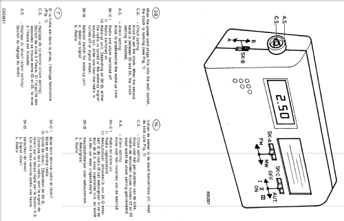 Clock-Radio 7250 /30; Philips; Eindhoven (ID = 1516092) Radio