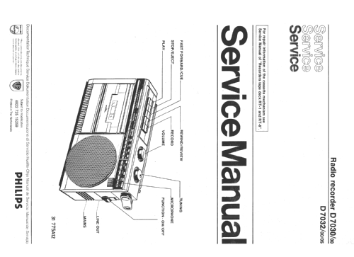 D7032 /00 /05; Philips; Eindhoven (ID = 812178) Radio