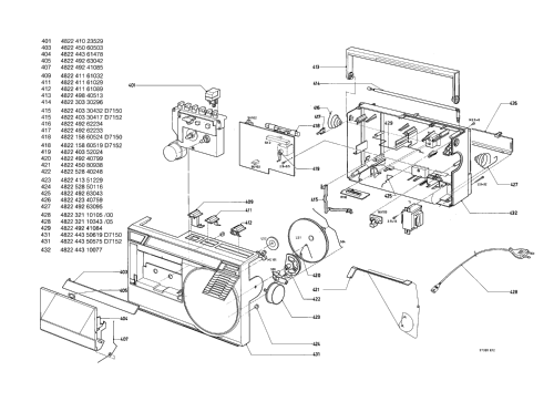 Radio Recorder D7150 /00 /05; Philips; Eindhoven (ID = 2578368) Radio