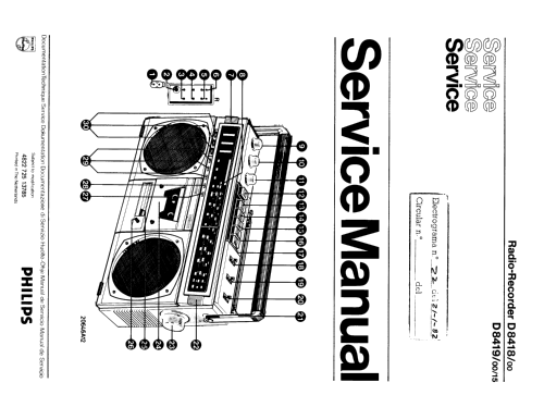 Radio Recorder D8418 /00; Philips - Österreich (ID = 741630) Radio