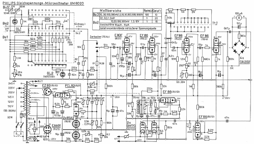 DC-Mikrovoltmeter GM6020; Philips; Eindhoven (ID = 710998) Ausrüstung