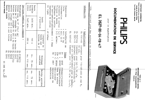 EL3527 /00; Philips; Eindhoven (ID = 1657044) R-Player