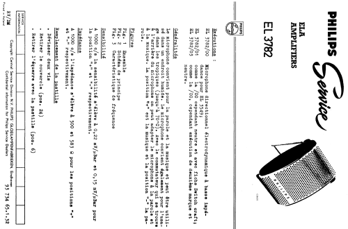 EL3782 /00 /01; Philips; Eindhoven (ID = 1671233) Microphone/PU