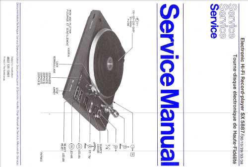 Electronic Hi-Fi Record Player SX5887 /38; Philips; Eindhoven (ID = 1111625) Enrég.-R