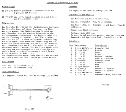 Elektrodynamisches Stereomikrofon EL3748 /00 /01; Philips; Eindhoven (ID = 1639273) Microfono/PU