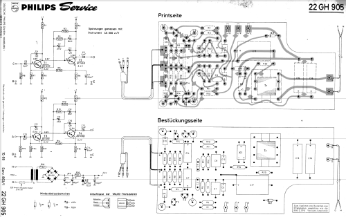 Entzerrer-Vorverstärker 22GH905 /00; Philips; Eindhoven (ID = 657837) Ampl/Mixer