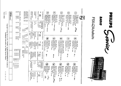 F6X42A /00; Philips; Eindhoven (ID = 43475) Radio