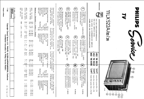 'Fernseh-Philetta' 11LX522A /00 /38; Philips; Eindhoven (ID = 1988647) Television