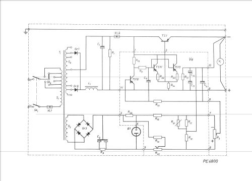 Gleichspannungsstabilisator / Netzgerät PE-4800; Philips; Eindhoven (ID = 830934) Equipment