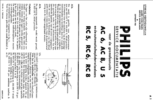 Grammofoon AC8; Philips; Eindhoven (ID = 1539379) R-Player