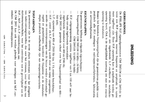 HF-Signal Generator/Oscillator GM-2883/04; Philips; Eindhoven (ID = 704927) Equipment