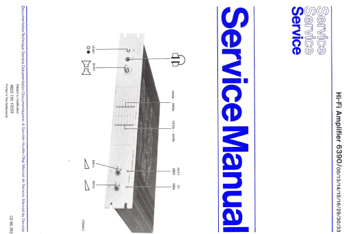 Hi-Fi Amplifier 6390 /16; Philips; Eindhoven (ID = 1115294) Ampl/Mixer