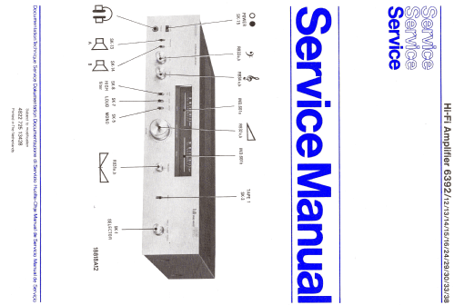 Hi-Fi Amplifier 6392 /30; Philips; Eindhoven (ID = 1116265) Ampl/Mixer