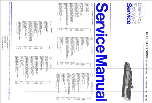 Hi-Fi Phono-Cassette-Receiver TAPC-6955 /90; Philips; Eindhoven (ID = 1128041) Radio