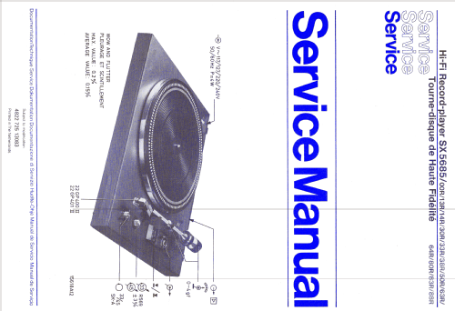 Hi-Fi Record Player SX5685 /00R; Philips; Eindhoven (ID = 1109275) R-Player