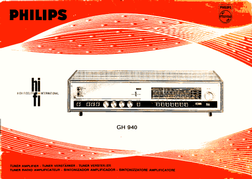 High Fidelity Tuner Amplifier 22GH940 /00Z; Philips; Eindhoven (ID = 1599423) Radio