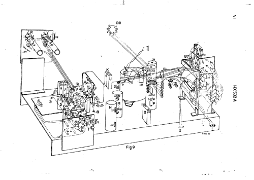 AM-FM Radiogrammofoon HX532A; Philips; Eindhoven (ID = 44437) Radio