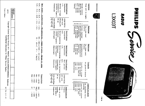 L3X03T /00W; Philips; Eindhoven (ID = 1533675) Radio