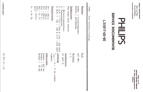 L3X81T /00 /90; Philips; Eindhoven (ID = 2299302) Radio