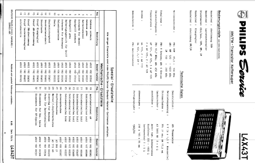 L4X43T; Philips; Eindhoven (ID = 243164) Radio