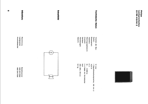 Lautsprecherbox 22RH412 /11Z; Philips; Eindhoven (ID = 499139) Speaker-P