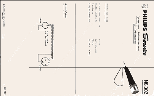 Mikrofon N8302; Philips; Eindhoven (ID = 2105082) Microphone/PU