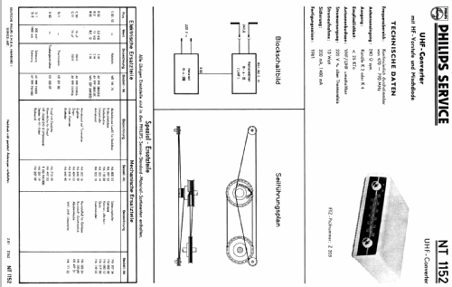 UHF-Converter NT1152; Philips; Eindhoven (ID = 201389) Converter