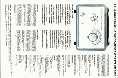 PAL-Service-Generator PM5507; Philips; Eindhoven (ID = 2294705) Equipment