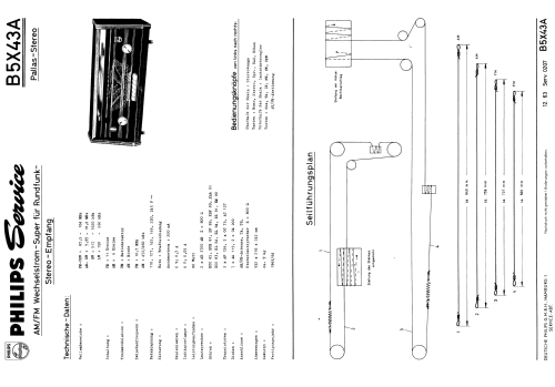 Pallas Stereo B5X43A /22; Philips; Eindhoven (ID = 1856203) Radio