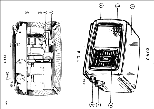 Philetta II 204U ; Philips; Eindhoven (ID = 1923972) Radio