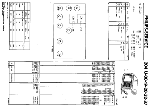 Philetta II 204U ; Philips; Eindhoven (ID = 2320767) Radio