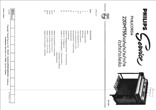 Philicorda 22GM755 /00 /10 /15 /16 /17 /19 /22 /30 /32 /40 /43; Philips; Eindhoven (ID = 2020677) Musikinstrumente