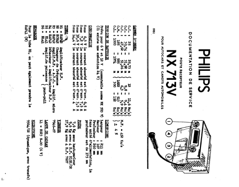 Philitouring NX713V; Philips; Eindhoven (ID = 887718) Car Radio