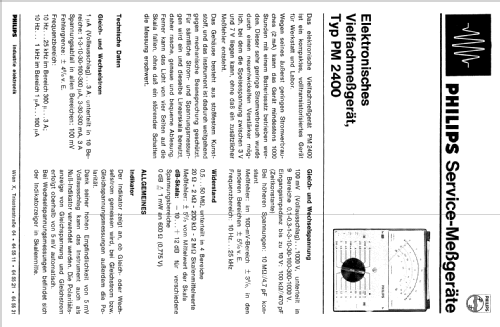 PM2400; Philips; Eindhoven (ID = 193660) Equipment