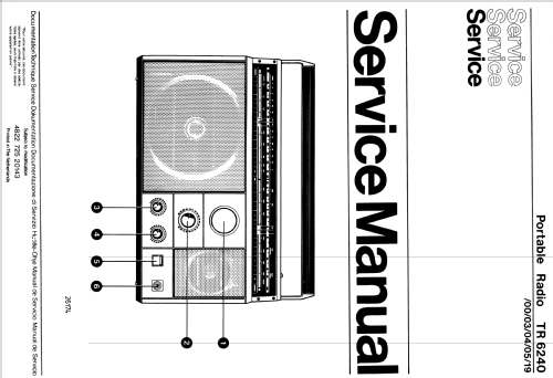 Portable Radio TR6240 /00 /03 /04 /05 /19; Philips; Eindhoven (ID = 1919099) Radio