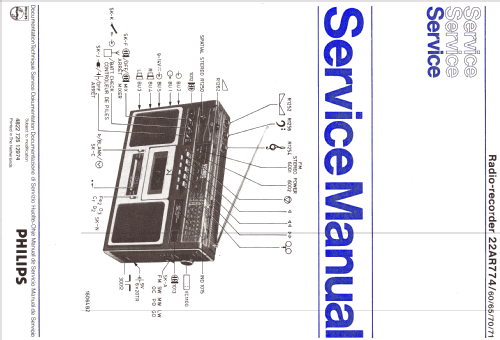 Radio-Recorder 22AR774 /71; Philips - Österreich (ID = 1602792) Radio