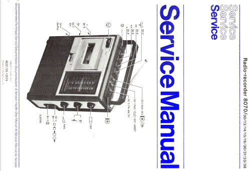 Radio-Recorder 8070 /16; Philips; Eindhoven (ID = 1151298) Radio