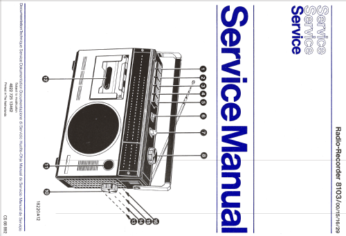 Radio-Recorder 8103 /29; Philips; Eindhoven (ID = 1139895) Radio