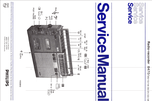 Radio-Recorder 8470 /30; Philips; Eindhoven (ID = 1163531) Radio