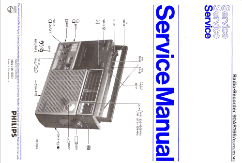 Radio-Recorder 90AR166 /15; Philips; Eindhoven (ID = 1603731) Radio