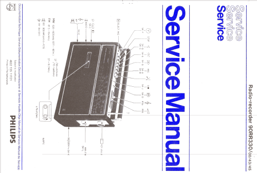 Radio-Recorder 90RR330 /43; Philips; Eindhoven (ID = 1604747) Radio