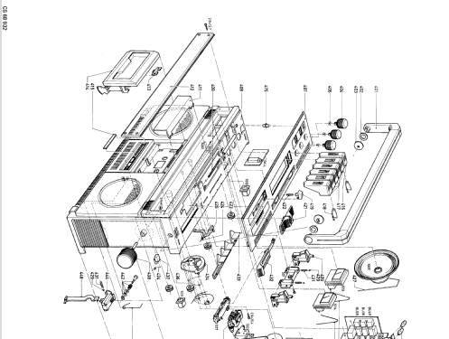 Radio-Recorder SX8694 /00; Philips; Eindhoven (ID = 1165361) Radio