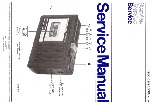 Recorder 3210 /33; Philips; Eindhoven (ID = 1141654) R-Player