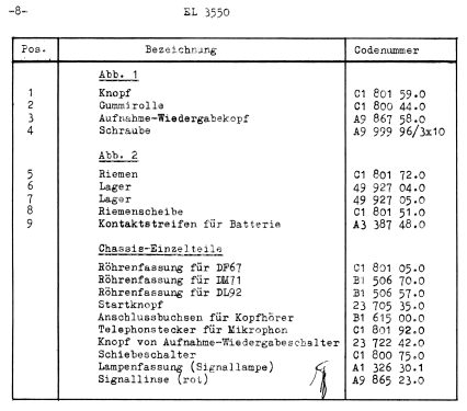 Reportermagnetophon EL3550; Philips; Eindhoven (ID = 1639953) R-Player