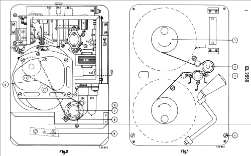 Reportermagnetophon EL3550; Philips; Eindhoven (ID = 1639957) R-Player