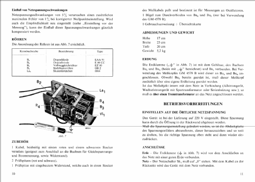 Service-Röhrenvoltmeter GM6009; Philips; Eindhoven (ID = 619056) Equipment