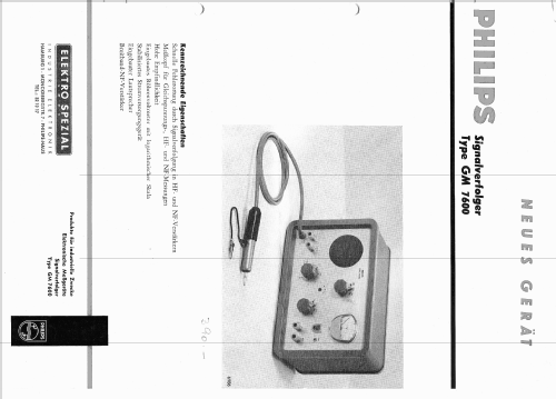 Signal Tracer GM7600; Philips; Eindhoven (ID = 1269062) Equipment