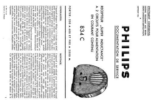 Superinductance 834C; Philips; Eindhoven (ID = 1540475) Radio